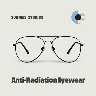 Sunnies Studios Anti Radiation Eyewear Taylor in Charcoal (Non-graded Blue Light Eyeglasses)