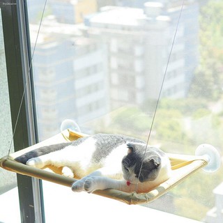☞[COD]Cute Pet Cat Hammock Beds Bearing 20kg Cat Shelf Window Perch Window Mounted Cat Bed