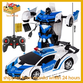1:18 Remote Control Car Robot Toy Car One-click Transformation Robot Electronic Simulation Car Model