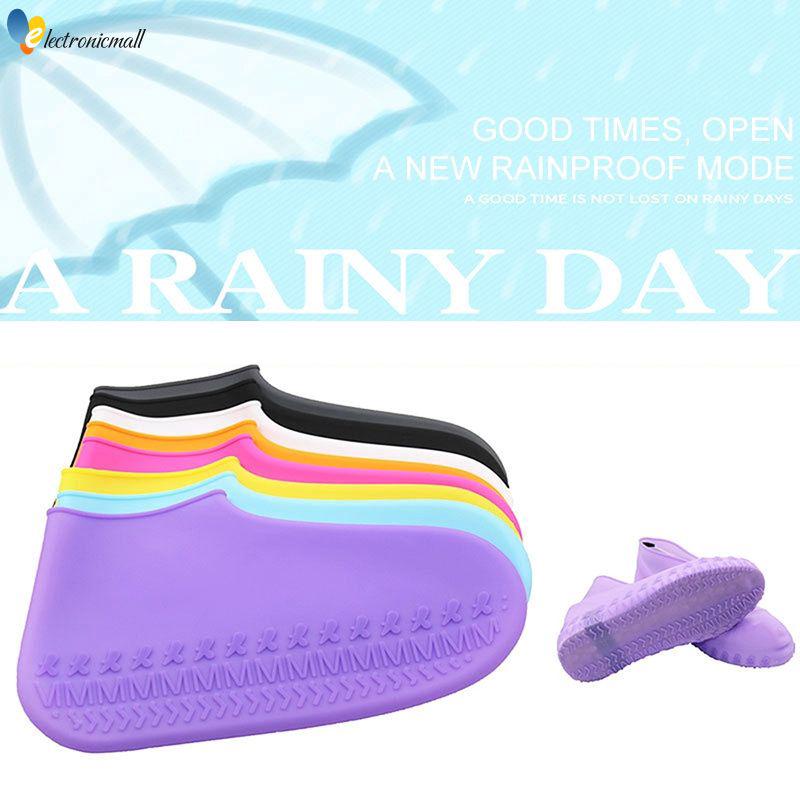 Reusable Shoe Cover Waterproof Anti-Slip Silicone Rain Shoes Protectors Elec