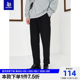 ❧◑☍Lilbetter men s pants loose casual pants straight trousers autumn and winter wool pants were thin