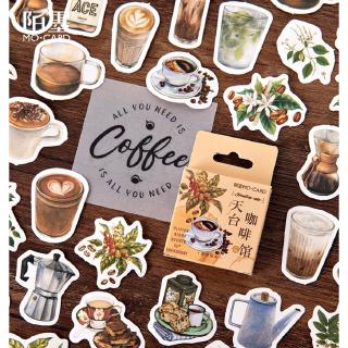 Rooftop Coffee Sticker Flakes in a Box MoCard