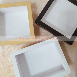 8" | 6" | 10" | 12" | SHADOWBOX FRAME A with free stand and hook | Shadow box frame