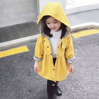 【cute baby】Spring Clothing Girls Jackets Trench Coat Kids Outerwear Hoodid Child Coats Children Wind