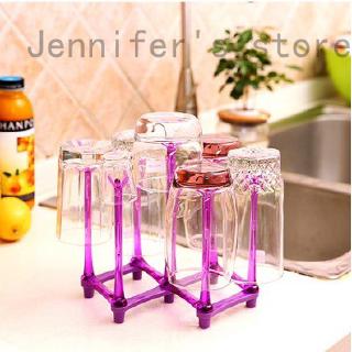 Jennifer's store Glass Cup Drying Stand Rack Water Mug Draining Drying Organizer Drain Holder