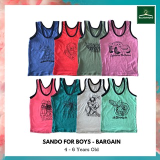 Sando for Boys - BARGAIN | ASSORTED - 4 to 6 YO Kids