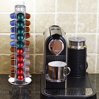 360° Rotating 40 Capsules Coffee Pod Holder Tower