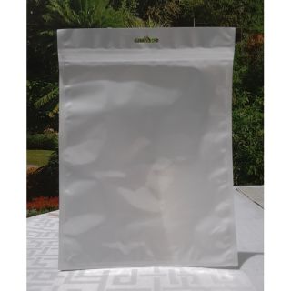 10 pcs Ziplock/ Resealable bag，white back and clear front, size: 6 inches by 8 inches