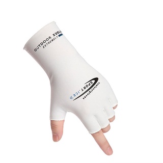 Fishing Gloves Leaking Half Finger Ice Silk Gloves UV Protection Gloves Summer Sun Protection NonSlip Gloves High Elastic G&&&*