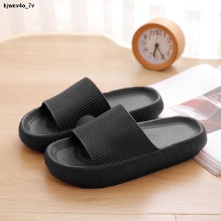 paper size ◘℡▤5001 Japanese Muffin Thick Bottom Increased Cool Slippers Bathroom Bath Bedroom