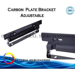 table cover❒Adjustable Universal car license plate holder Frame Carbon Fiber Mesh Automobile Number