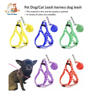 Polyester Pet Traction Dog Cat Collar Peppy Dog Harness Collar Pet Leash Rope Belt