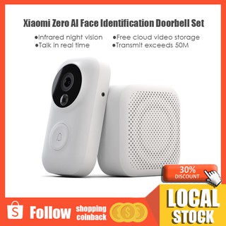 Xiaomi AI Smart Vision Video Doorbell Face Identification APP Remote Control transmit exceeds 50M