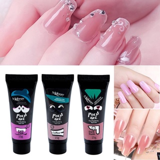 GEEYGEL Poly Gel Acrylic Gel Nail Art UV Builder Gel Nail Polish Manicure Color Nail Extension 15ml