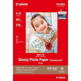 Canon Photo Paper GP-508 (4R and A4) and PP-208 glossy 4R