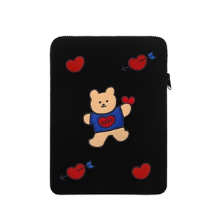 Fun Study|Korea Ins Wind Cute Cherry Bear Embroidery ipad Tablet Storage Pack (2)