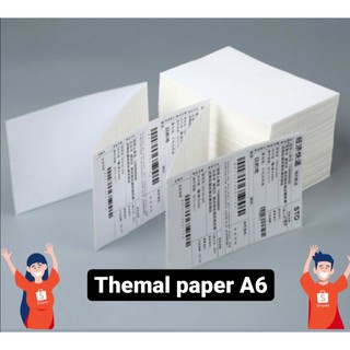 FREEBIES ALERT 100 sheets A6 Waybill Sticker label adhesive Thermal Paper