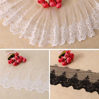 【spot goods】 ✻time* Vintage Embroidered Cotton Lace Edge Trim Dress Wedding Applique Sewing Craft
