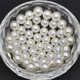 New DIY 4mm 6mm 8mm No Hole Round Pearl Loose Acrylic Beads Jewelry