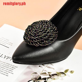 【remitglory】1Pc Elegant Women Rhinestone Shoe Clip Shoe Charm Shoes Decoratio