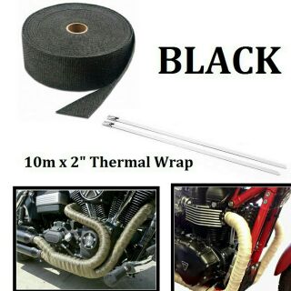 10M Car Motorcycle Thermal Wrap Insulating Exhaust Muffler (1)