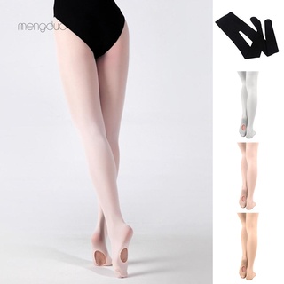 【Stock】 ▷Meng◁Convertible Tights Dance Stocking Footed Socks Ballet Pantyhose for Kids Adults