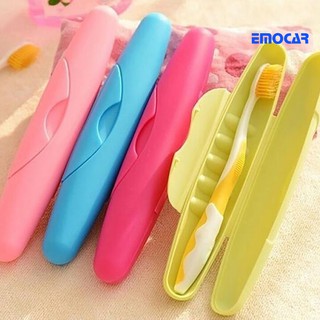 [emocar] Portable Toothbrush Case Box Plastic Travel Tooth Brush Cover Sealed Holder