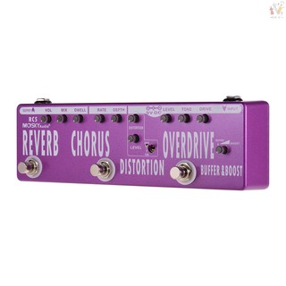 over ☞♪ Fast shipping MOSKY RC5 6-in-1 Guitar Multi-Effects Pedal Reverb + Chorus + Distortion + Ove
