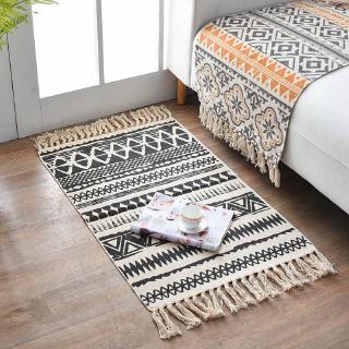 60x90cm Retro Simple Style Hand Woven Carpet