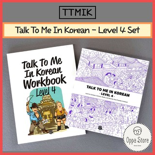 TTMIK Talk To Me In Korean Level 4 Set Textbook Workbook For Beginners