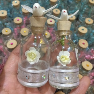 Dove & Rose Glass Bottle Debut Wedding Souvenirs Giveaways (1)