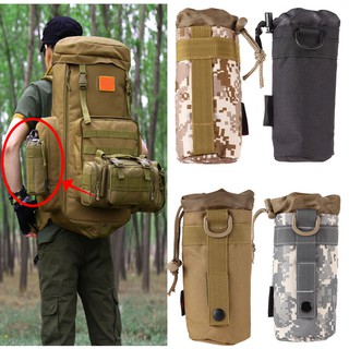 Outdoor Tactical Gear Military Molle System Water Bottle Bag Kettle Pouch Holder (1)