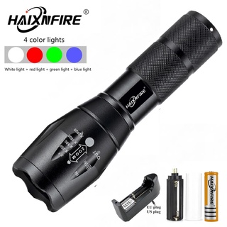 E17 WRGB LED Flashlight 4 Color Lighting Waterproof for Outdoor 1