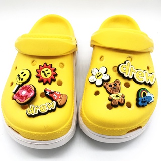 Drew House Series Cute Crocs Jibbitz Pins Charms Set shoes Accessories