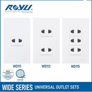 Circuitry & Parts☈☏-Easylite- Royu Wide Series Outlet Sets - Universal / Duplex Universal / Aircon
