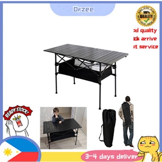 Adjustable Folding Camping Table for Outdoor with Portable Carry Bag for Hiking, BBQ,Fishing