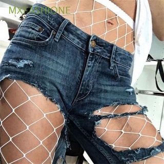 MXFASHIONE Women Fishnet White Stockings Pantyhose One Size Fashion Bodystockings Net Hoise Ladies T