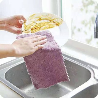 12PCS Microfiber Soft Kitchen Washing Dish Bowl Cloth Clean Hand Towel Kitchen Dishcloth XC1627