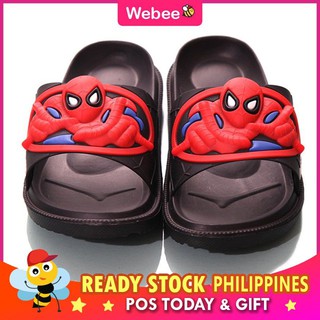 Kids Fashion slip on slipper sandal spiderman for boys