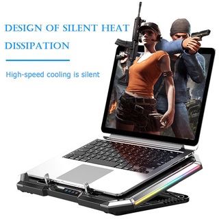 DREAM Gaming Laptop Cooler Six Fan Led Screen Two USB Port RGB Lighting Laptop Cooling Pad Notebook (5)