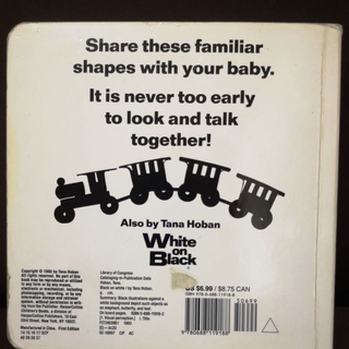 (PRE LOVED BOARDBOOK) Black on White by Tana Hoban Baby Board Book (4)