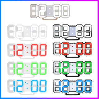 Multifunctional Large LED Digital Wall Clock 12H/24H Time D