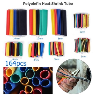 Polyolefin Shrinking Assorted Heat Shrink Tube Wrap Wire Cable Insulated Sleeving Tubing Set