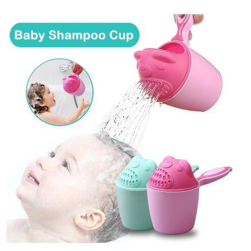 BY Cartoon Baby Shampoo Cup Bathing Shower Spoons kids Washing (1)