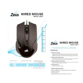 Zeus M001 ( Panthom ) Wired Mouse For Office / Gaming ( Online Exclusive Edition )