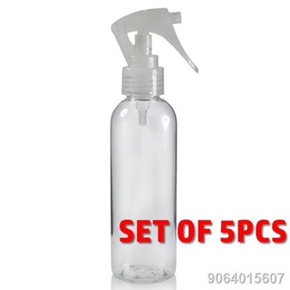 FRER10.4◊✲✧100ml Trigger Spray Bottle Clear with Lock Transparent Empty Bottles 100 ML (5 PCS)