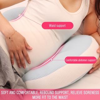 ❡Sleeping Support Pillow For Pregnant Women Body Bamboo Fiber Cotton Solid Colored Maternity Pillows