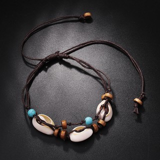 Shell Stone Anklets For Women Wood Bead Seashell Ankle Bracelet ffefhrudh (5)