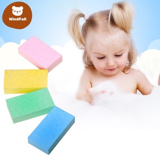shop Sponge Clay Bath Sponge Printed Scrub Shower Baby Scrubber Washing newborn WF