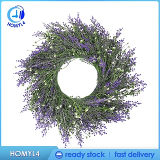 [Trend Technology] Front Door Wreath, 18 Artificial Floral Wreath Lavender Wreath for Front Door Wall Farmhouse and Thanksgiving Decor